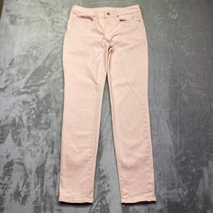 TWO by Vince Camuto Women's Pink Stretch‎ Slim Fit Jeans Size 28/6 Boho Preppy